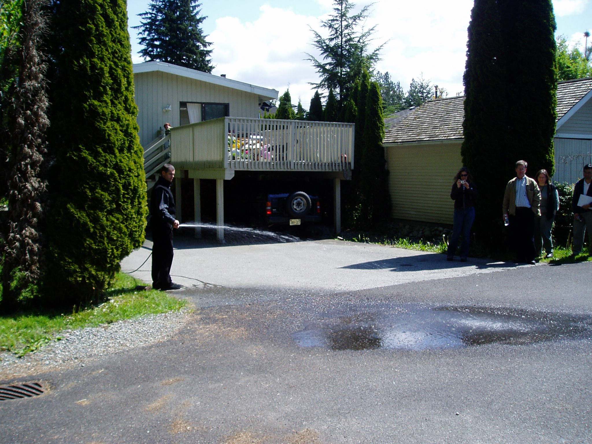 District of North Vancouver showcased a demonstration application of pervious pavement
