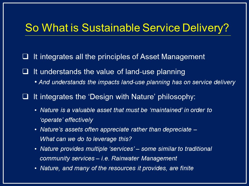 2014_Sustainable Service Delivery_Glen-Brown-summary