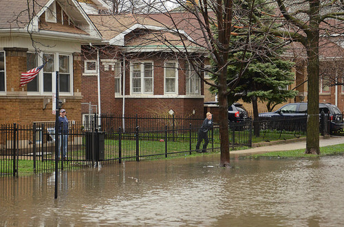 Spring floods in Chicago's Albany Park neighborhood (credit: Center for Neighborhood Technology, via Flickr)