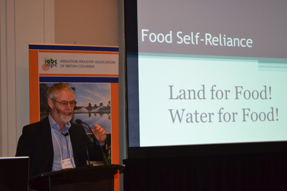 Mark Robbins had farmed for 30 years. He elaborated on the potential and constraints for irrigating additional land to achieve food security