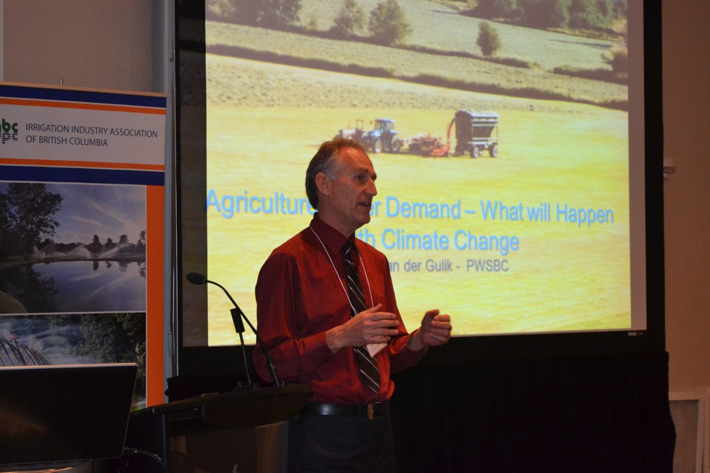 Ted van der Gulik explained how the Agriculture Water Demand Model will help local governments make informed decisions