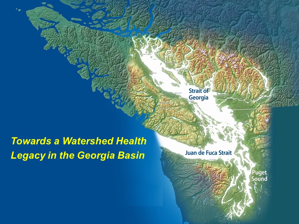 The Georgia Basin is comprised of lands and watersheds that surround and drain into the Salish Sea. This inland sea encompasses the Strait of Georgia, Puget Sound and the Strait of Juan de Fuca. Tributary lands include the east coast of Vancouver Island, Metro Vancouver and the Fraser Valley.