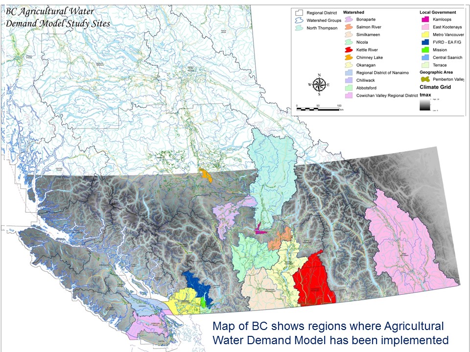 Ag Water Demand Model_study areas